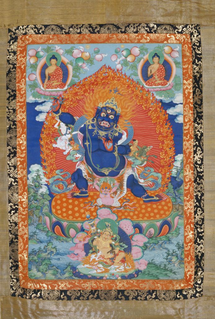 图片[1]-Shanqu holds Vajra Bodhisattva Thangka-China Archive